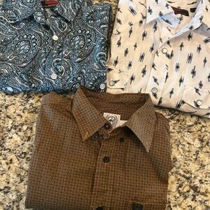 Western Shirt Bundle Cinch and Rock & Roll Denim Pearl Snap